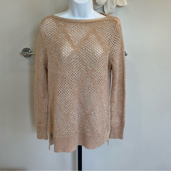 Chicos NWT Black Label Open Stitch Pullover (0) - Picture 1 of 10